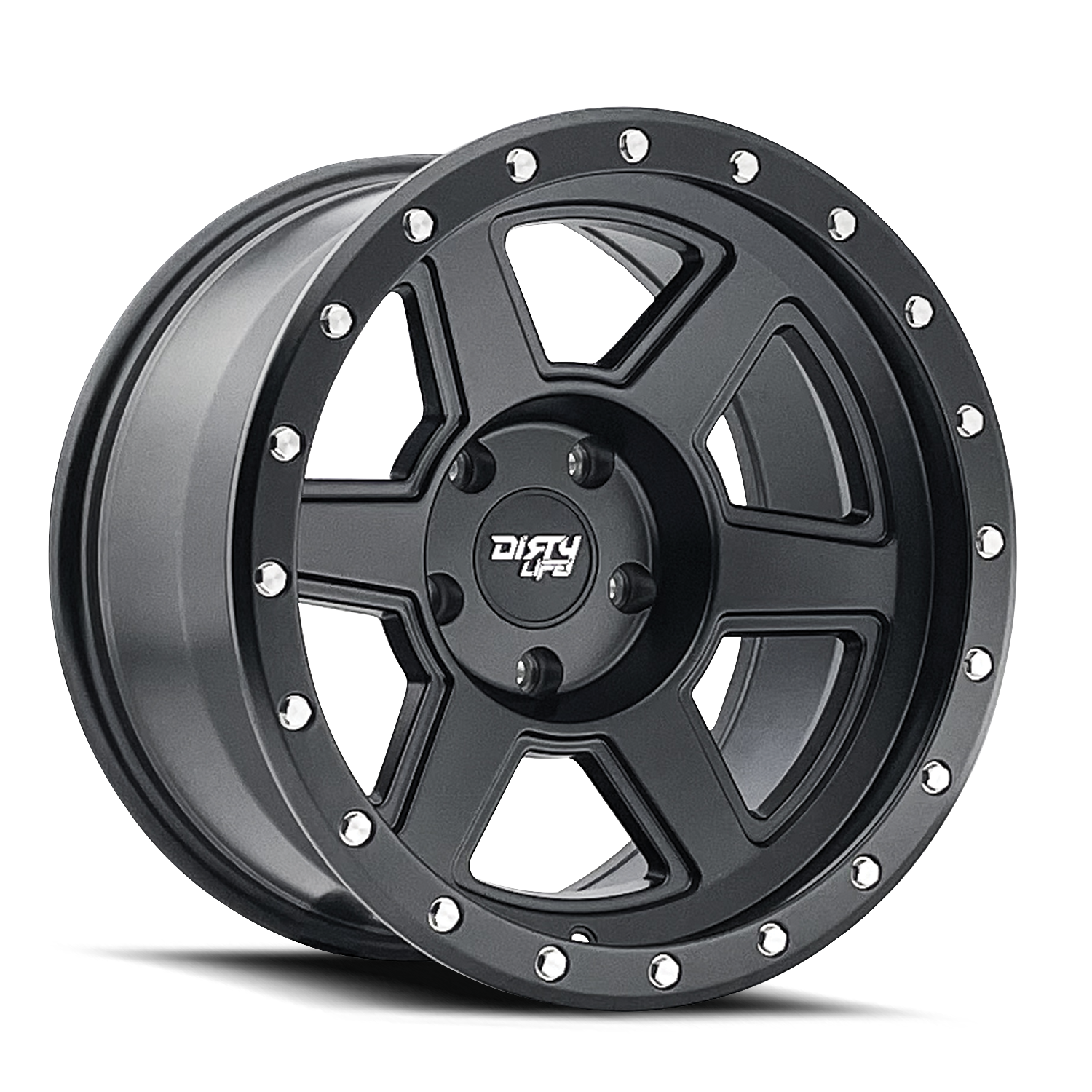 Dirty Life Compound 18x9 6x139.7 ET-12 106 Matte Black Wheels - Unleash Your Off-Road Adventure!