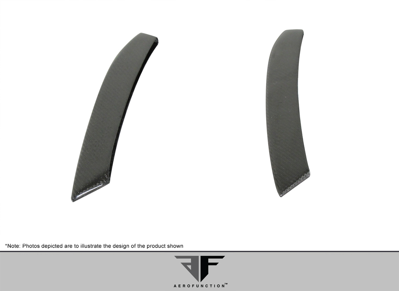 Enhance Your 2011 - 2016 BMW 5 Series F10 4DR with Carbon AF - 3 Rear Add - On Spat Extensions (CFP) - 2 Piece Set