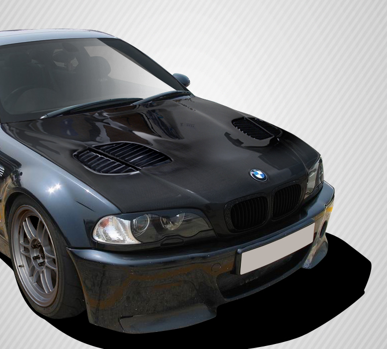Get Your 2000 - 2006 BMW 3 Series E46 2DR Carbon Creations GTR One - Piece Hood Now!