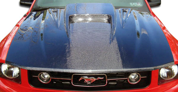 Upgrade Your 2005 - 2009 Ford Mustang with Carbon Creations Spyder3 One - Piece Hood