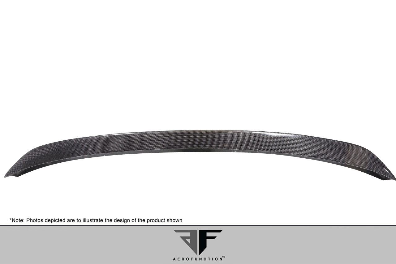 Unleash the Style: 2011 - 2016 BMW 5 Series F10 Carbon AF - 1 Rear Trunk Wing Spoiler (CFP) - Single Piece