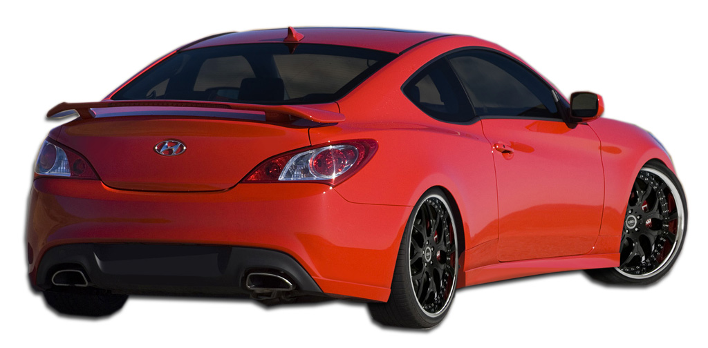 Enhance Your 2010 - 2016 Hyundai Genesis Coupe 2DR with K - Design Polyurethane Rear Spat Bumper Extension!
