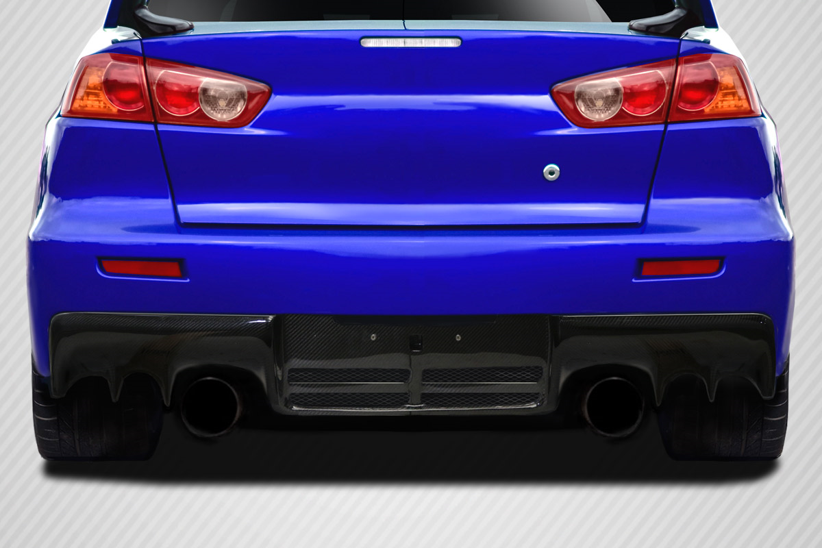 Upgrade Your 2008 - 2015 Mitsubishi Lancer Evo X with Carbon Creations' DriTech OEM Look Rear Diffuser!