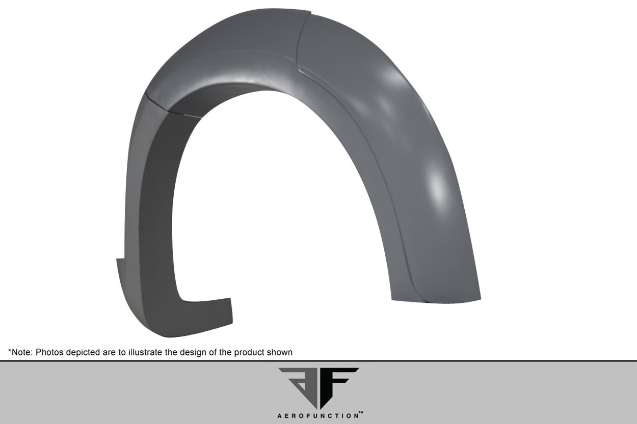 Transform Your 2015 - 2019 BMW X6 F16/X6M F86 with Stunning AF - 1 Rear Fender Flares (PU - RIM) - 6 Piece Set