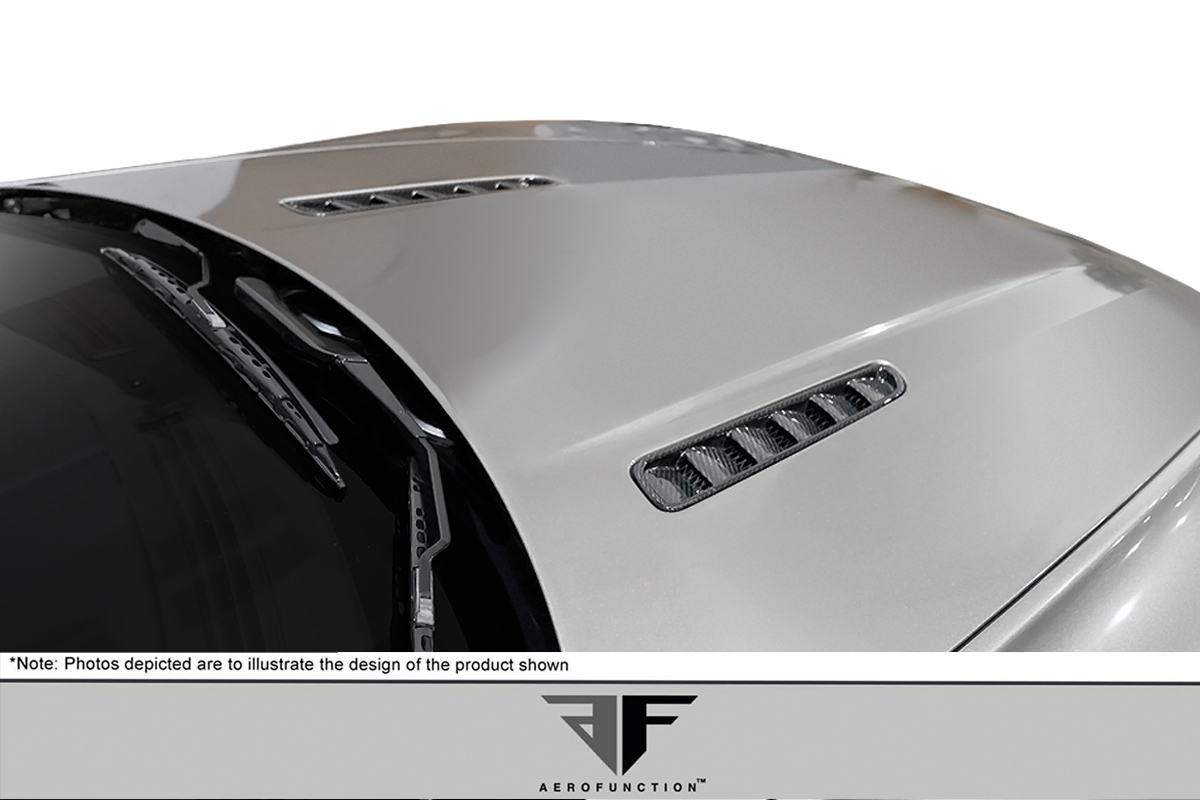 Upgrade Your 2006 - 2017 Aston Martin Vantage V8 with Stunning Carbon AF - 1 Hood Vents (CFP) - 2 Piece Set
