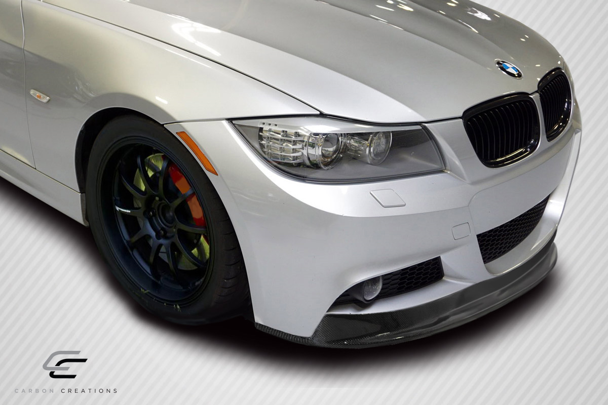 Upgrade Your 2009 - 2011 BMW 3 Series E90 4DR with Carbon Creations AK - M Front Lip Spoiler (M Sport Front Bumper Only)