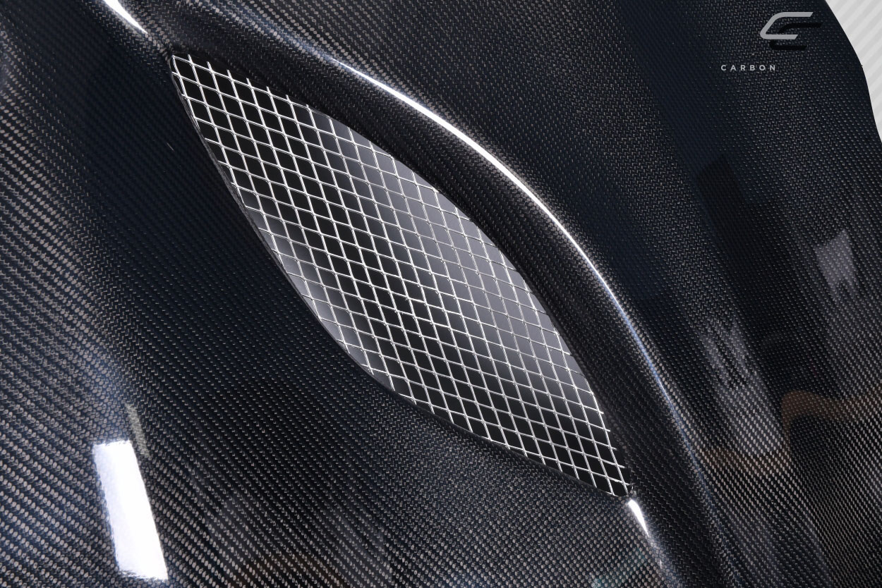 Upgrade Your 2011 - 2022 Jeep Grand Cherokee with Carbon Creations Hellcat Look 1 - Piece Hood