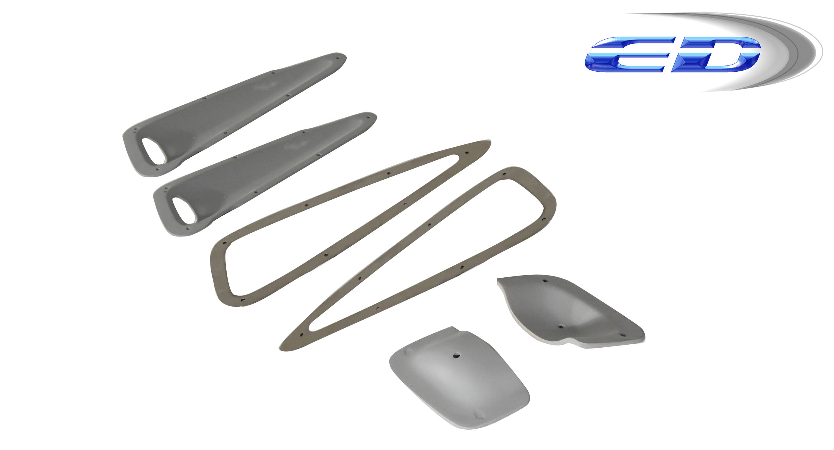 Enhance Your 2008 - 2014 BMW X6 E71 with AF - 1 Hood Vents (GFK) - 6 Piece Set