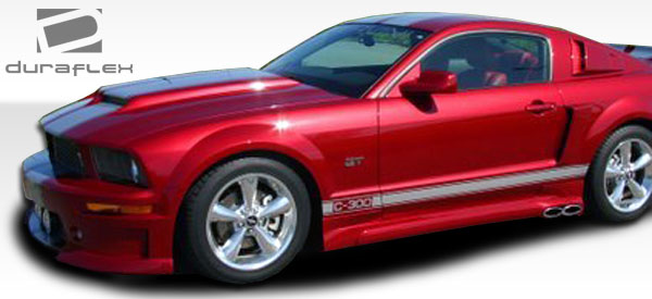 Upgrade Your 2005 - 2009 Ford Mustang with Couture Polyurethane CVX Side Scoops (2 Piece Set)