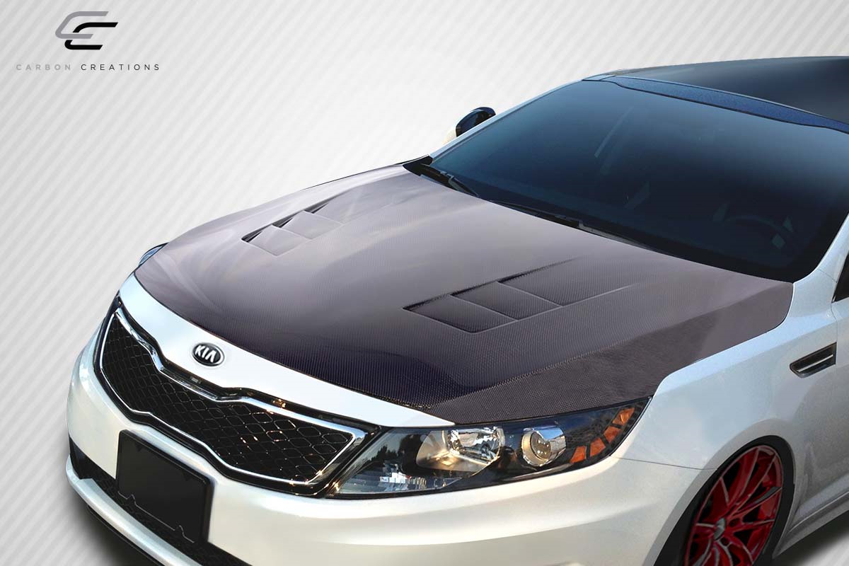Upgrade Your 2011 - 2015 Kia Optima with Carbon Creations TS - 1 One - Piece Carbon Fiber Hood