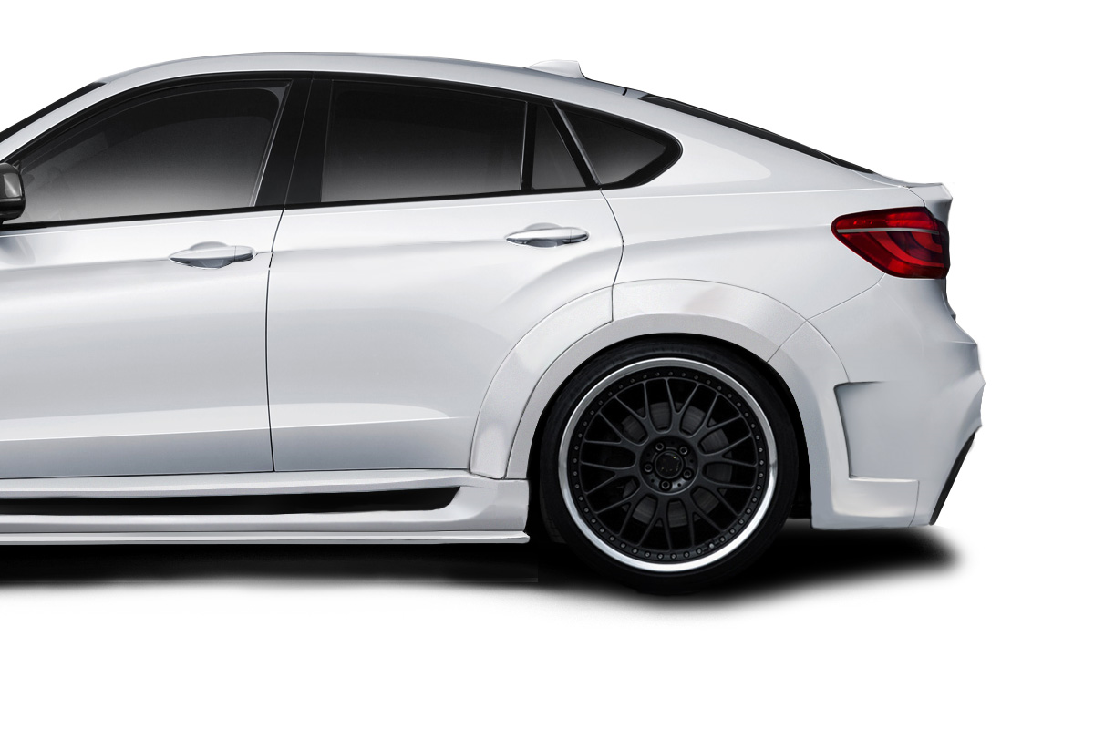 Transform Your 2015 - 2019 BMW X6 F16/X6M F86 with Stunning AF - 1 Rear Fender Flares (PU - RIM) - 6 Piece Set