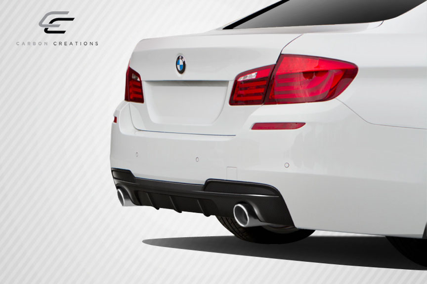 Upgrade Your 2011 - 2016 BMW 5 Series F10 with Carbon Creations' Stunning M Performance Look Rear Diffuser (For M Sport Bumpers Only)