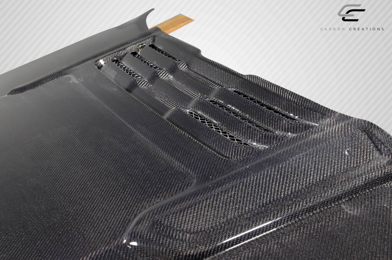 2019 - 2023 Dodge Ram Carbon Creations Rebel Mopar Look Hood - One Piece: Elevate Your Ride Now!