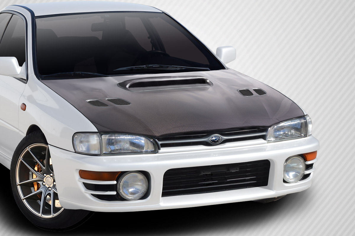 Get the STI Look! 1993 - 2001 Subaru Impreza Carbon Creations One - Piece Carbon Fiber Hood