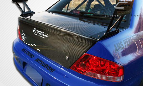 Transform Your 2002 - 2006 Mitsubishi Lancer with Carbon Creations OEM Look Carbon Fiber Trunk!