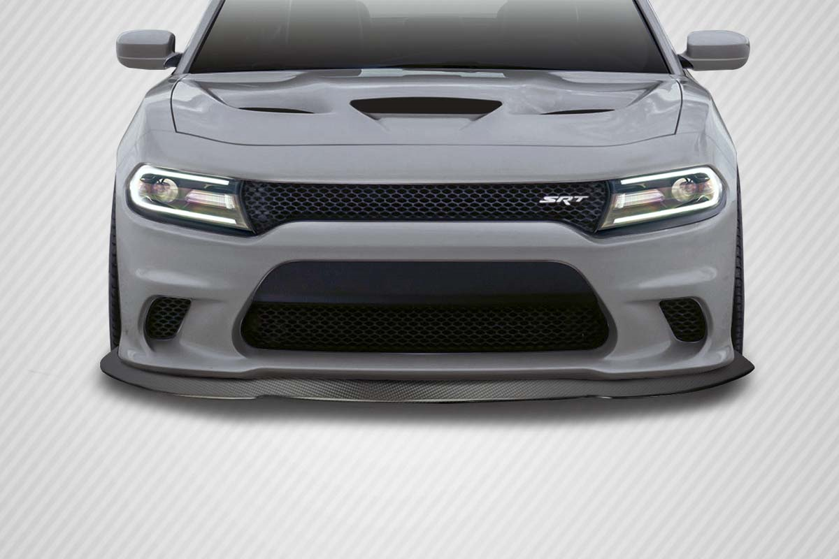 Unleash the Beast: 2015 - 2023 Dodge Charger SRT/Hellcat Carbon Creations DriTech Sonic Front Splitter (1 Piece)