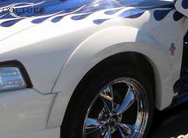 Unleash the Demon: 1999 - 2004 Ford Mustang Couture Polyurethane Front Fender Flares (2 Piece Set)
