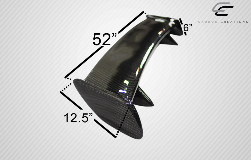 Universal Carbon Creations Skyline Wing Trunk Lid Spoiler - 1 Piece: Enhance Your Ride Now!