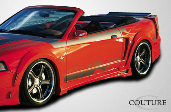 Unleash the Demon: 1999 - 2004 Ford Mustang Couture Polyurethane Rear Fender Flares (2 Piece Set)