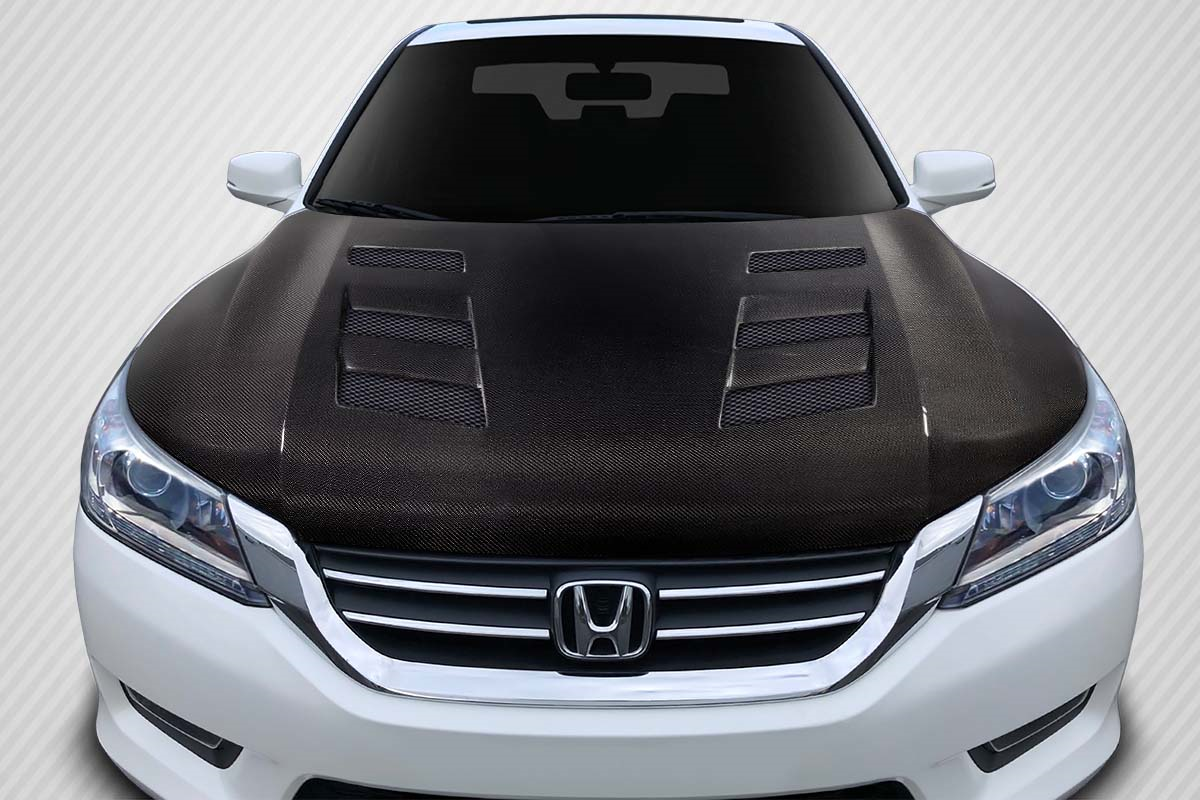 Unleash Style: 2013 - 2015 Honda Accord 4DR Carbon Creations AM - S One - Piece Hood