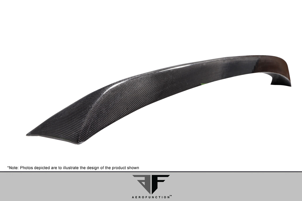 Unleash the Style: 2011 - 2016 BMW 5 Series F10 Carbon AF - 1 Rear Trunk Wing Spoiler (CFP) - Single Piece