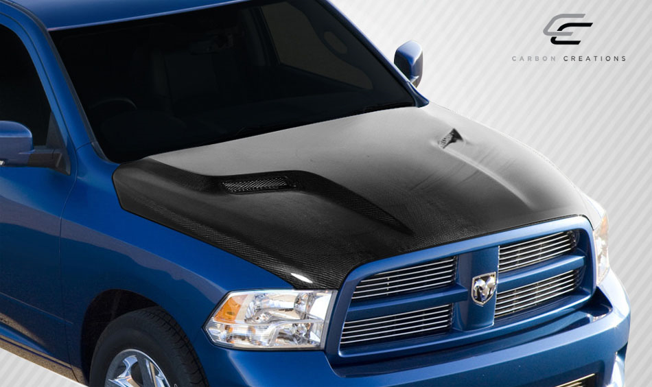 Upgrade Your 2009 - 2018 Dodge Ram 1500 with Carbon Creations MP - R One - Piece Hood!