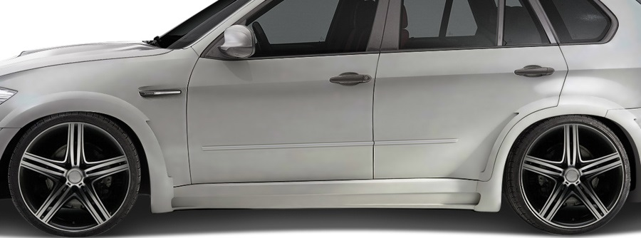 Upgrade Your 2010 - 2013 BMW X5M E70 with Stunning AF - 1 Wide Body Side Skirts (GFK) - 2 Piece Set!