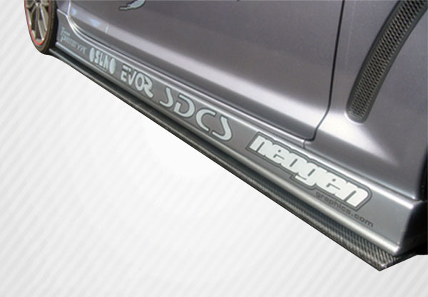 Universal Carbon Creations Side Skirt Splitters - 2 Piece Set for an Instant Upgrade