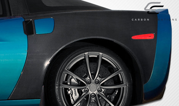 Upgrade Your 2005 - 2013 Chevrolet Corvette C6 with Carbon Creations ZR Edition Rear Fenders (2 - Piece Set)