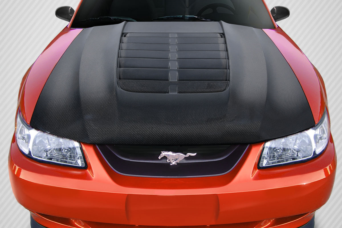 Unleash the Beast: 1999 - 2004 Ford Mustang Carbon Creations GT500 V2 One - Piece Hood