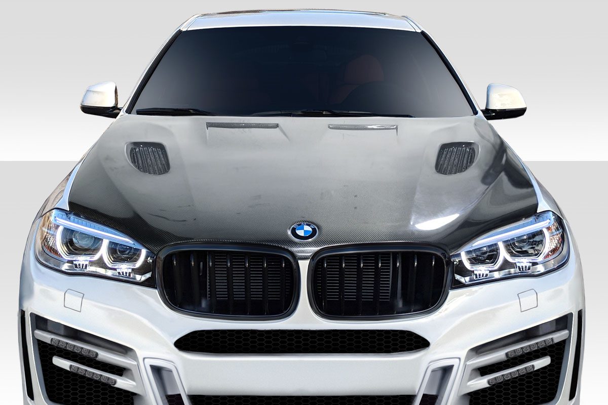 Unleash Style: 2015 - 2019 BMW X6 F16 / X6M F86 Carbon AF - 1 One - Piece Hood (CFP)
