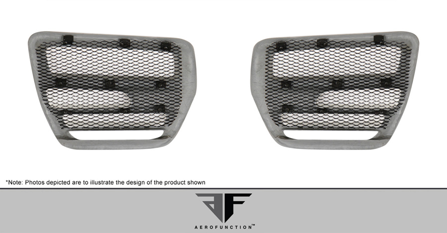 Enhanced 2012 - 2019 Land Rover Range Rover Evoque AF - 1 GFK Light Housings (2 - Piece Set)
