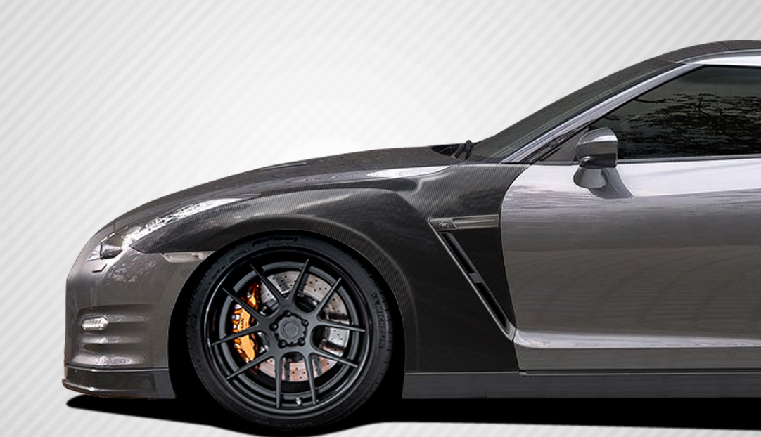 2009 - 2021 Nissan GT - R R35 Carbon Creations OEM Look Fenders - 4 Piece: Enhance Your Ride Now!