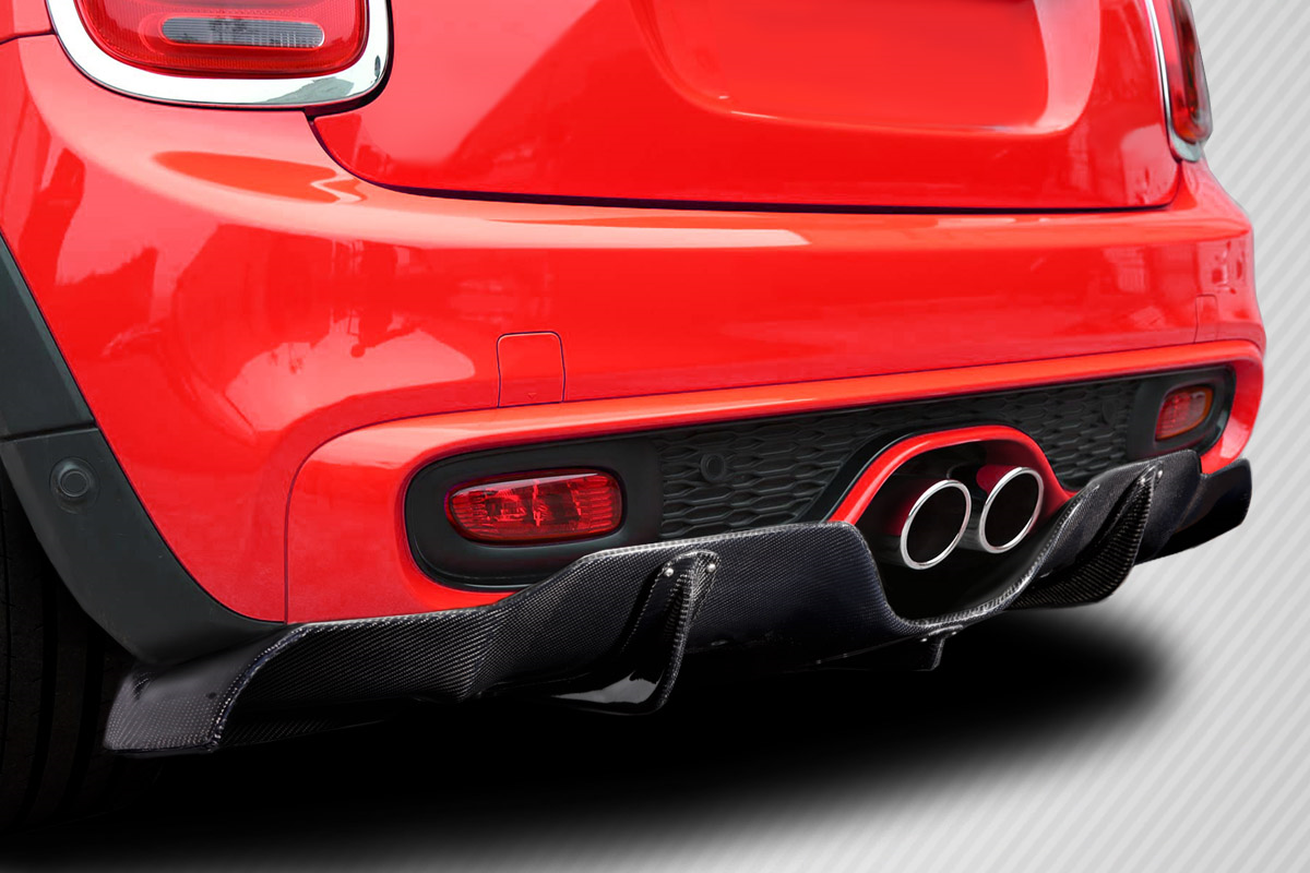 Unleash Style: 2014 - 2021 Mini Cooper S F55 F56 F57 Carbon Creations DLR Rear Diffuser (1 Piece)