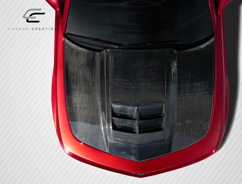 Transform Your 2010 - 2015 Chevrolet Camaro with Carbon Creations' Stunning ZL1 Look One - Piece Hood