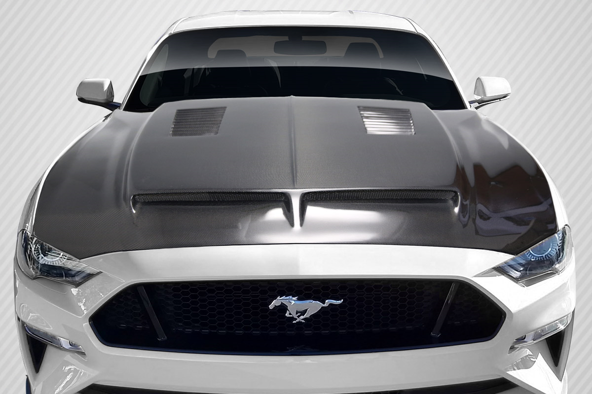 Unleash the Beast: 2018 - 2023 Ford Mustang Carbon Creations GT500 One - Piece Hood