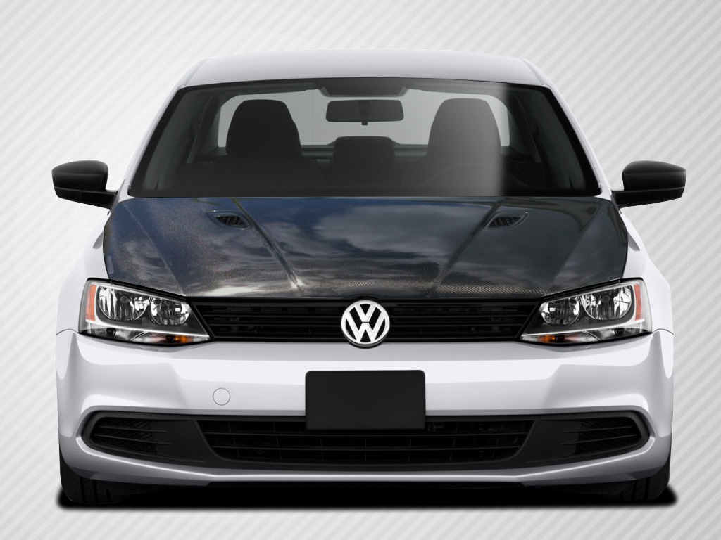 Upgrade Your 2011 - 2014 Volkswagen Jetta with Carbon Creations RV - S One - Piece Hood