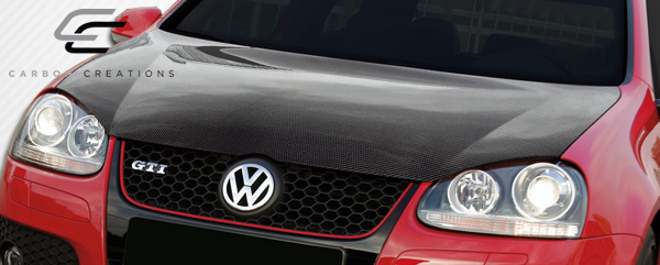 Upgrade Your 2005 - 2010 Volkswagen Jetta or 2006 - 2009 Golf GTI Rabbit with Carbon Creations OEM Look One - Piece Hood