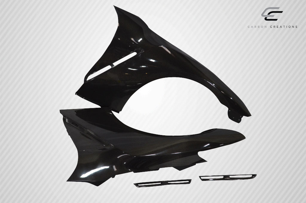 2009 - 2021 Nissan GT - R R35 Carbon Creations OEM Look Fenders - 4 Piece: Enhance Your Ride Now!