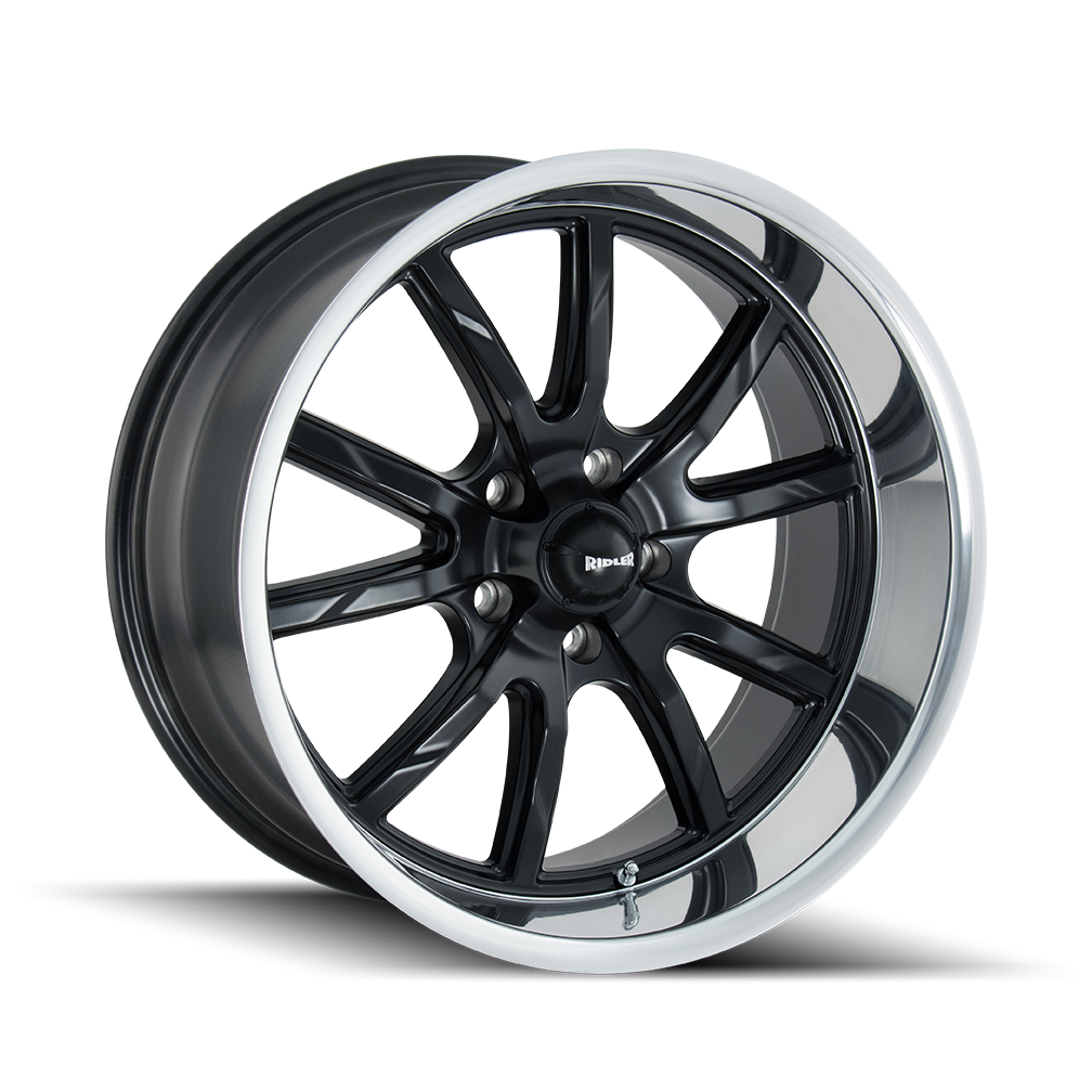 RIDLER 650 - Stunning 20x8.5 Matte Black Polished Wheels
