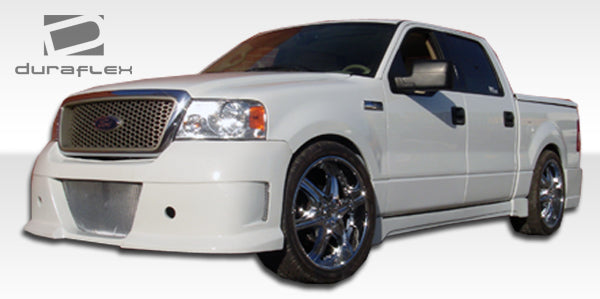 Enhance Your 2004 - 2008 Ford F - 150 4DR with Duraflex Platinum Side Skirts Rocker Panels - 4 Piece Set