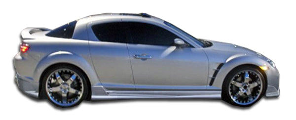 Upgrade Your 2004 - 2011 Mazda RX - 8 with Duraflex Raven Side Skirts Rocker Panels (2 Piece Set)