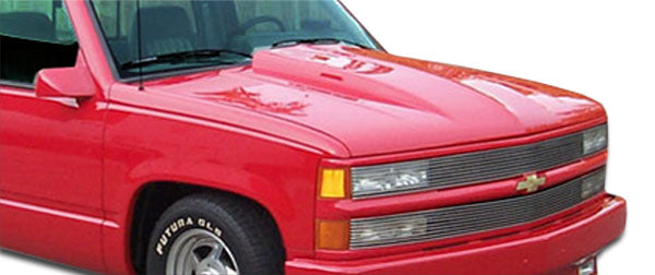 1988 - 1999 Chevrolet GMC C/K Series Pickup, 1992 - 1999 Tahoe Yukon Suburban: Duraflex One - Piece Cowl Hood - Upgrade Your Ride Now!