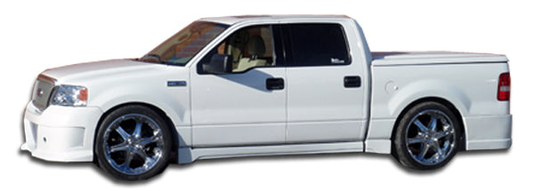 Enhance Your 2004 - 2008 Ford F - 150 4DR with Duraflex Platinum Side Skirts Rocker Panels - 4 Piece Set