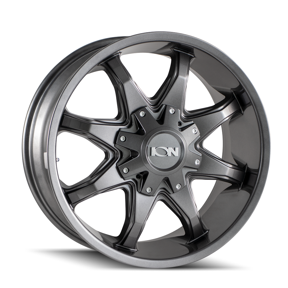 ION 181 Gloss Graphite Wheels - 18x9, 5x127/5-139.7 ET18 87 - A Stylish Upgrade!