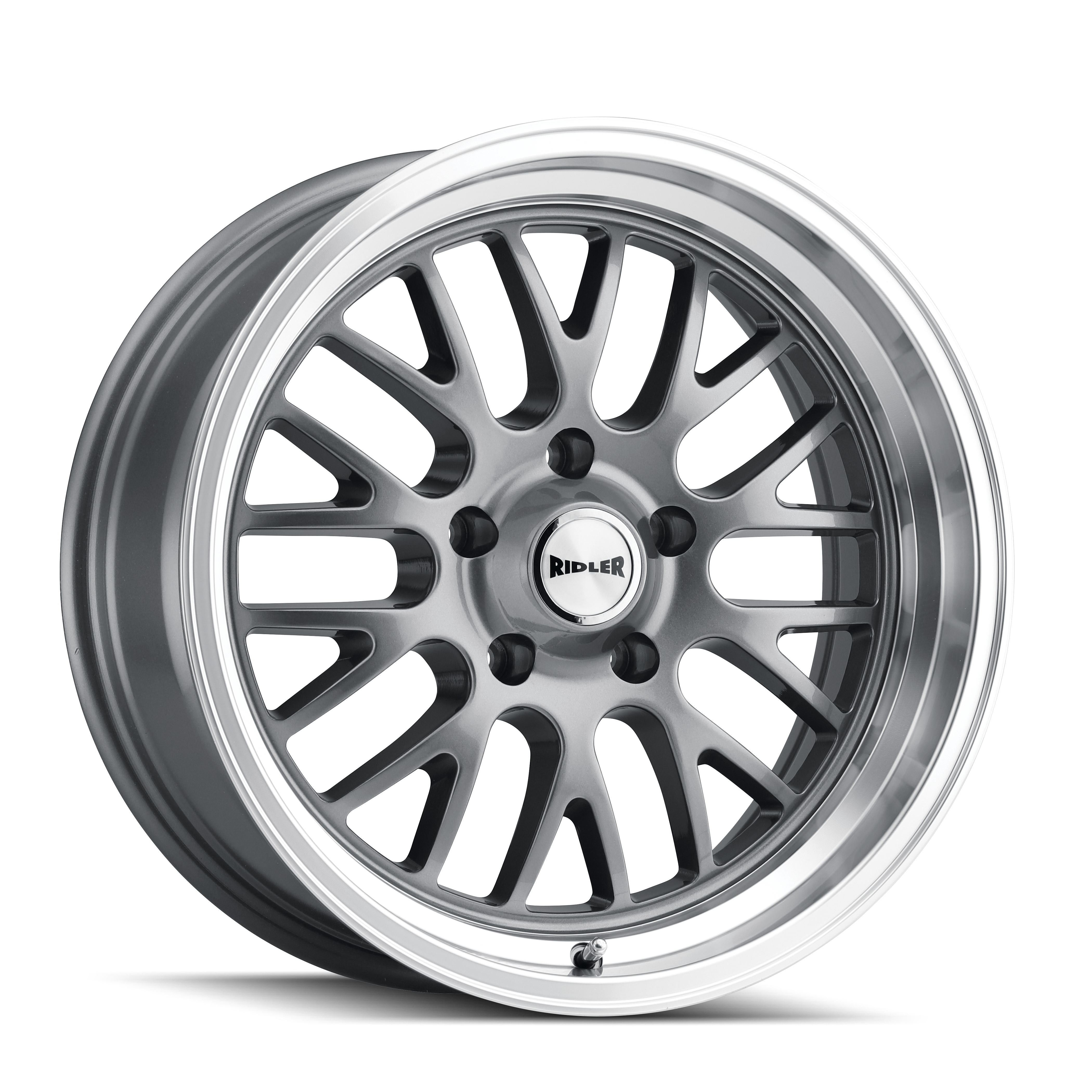 RIDLER 607 Gloss Grey Machined Wheels - Stunning 20x8.5 with Unique Specs