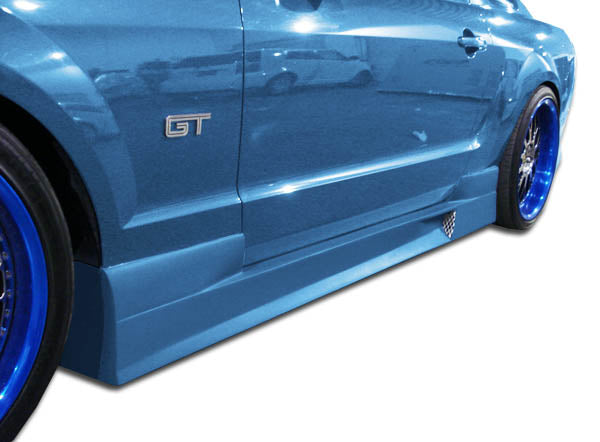 Unleash the Power: 2005 - 2014 Ford Mustang Duraflex GT Concept Side Skirts Rocker Panels (2 Piece Set)