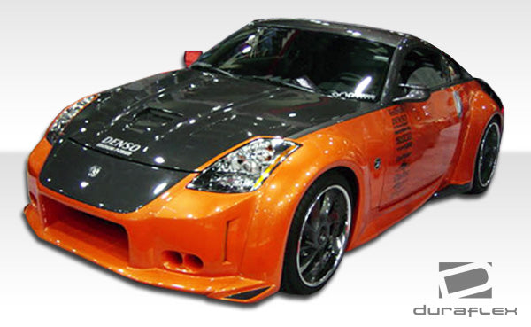 Revamp Your 2003 - 2008 Nissan 350Z Z33 with Duraflex Vader 3 Wide Body Front Bumper Cover!