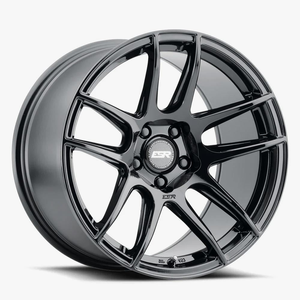 ESR CS8 Gloss Black Wheels - Customizable 18x9.5 5x112 ET22