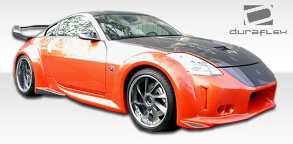 Upgrade Your 2003 - 2008 Nissan 350Z Z33 with Duraflex Vader 3 Wide Body Front Fender Flares - 2 Piece Set